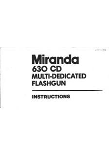 Miranda 630 CD manual. Camera Instructions.